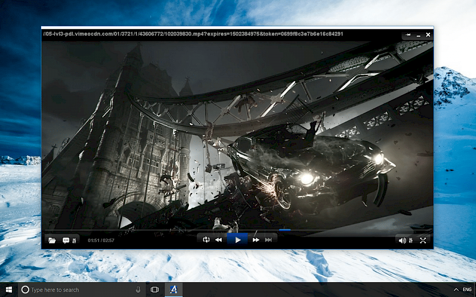 Screenshot of AllPlayer software running on Windows 10.