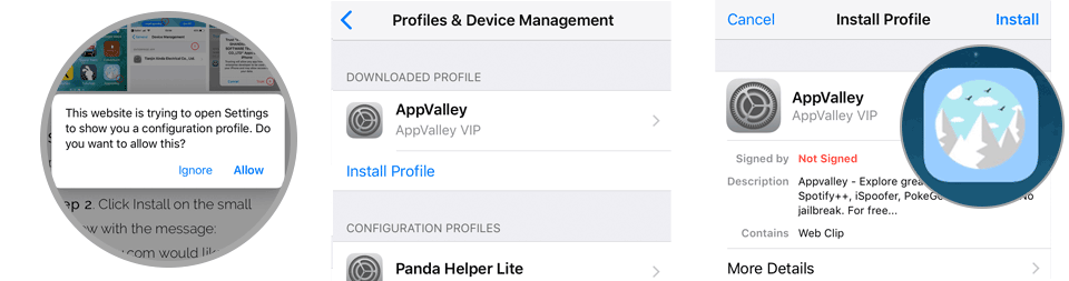 Install AppValley iOS App Store