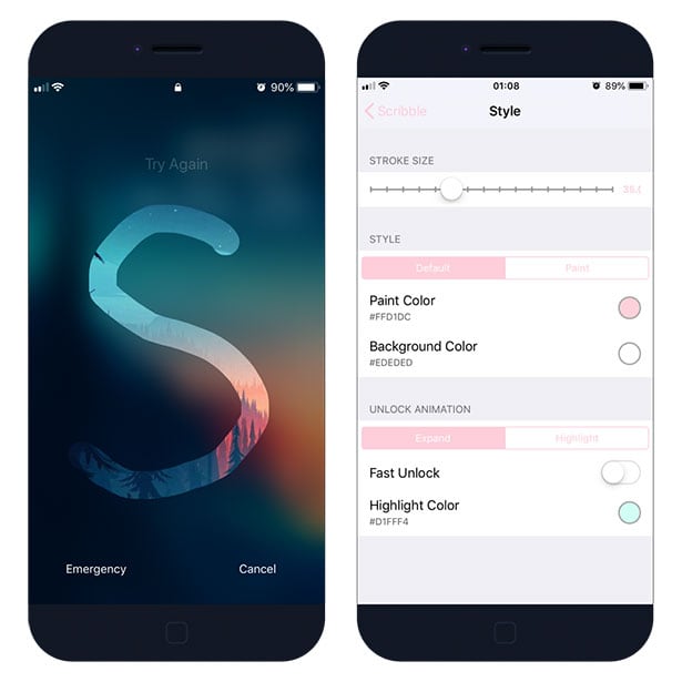Scribble drawing-based passcodes for iOS 12