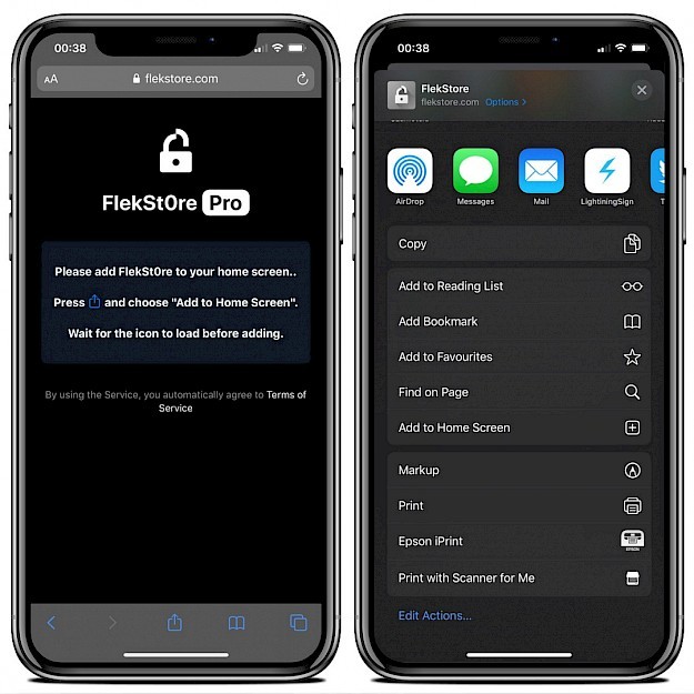 Install FlekStore Pro on iPhone