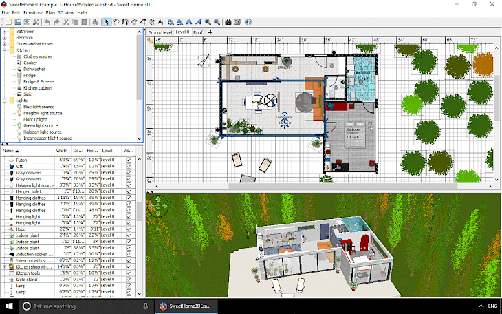 sweet home 3d roof library