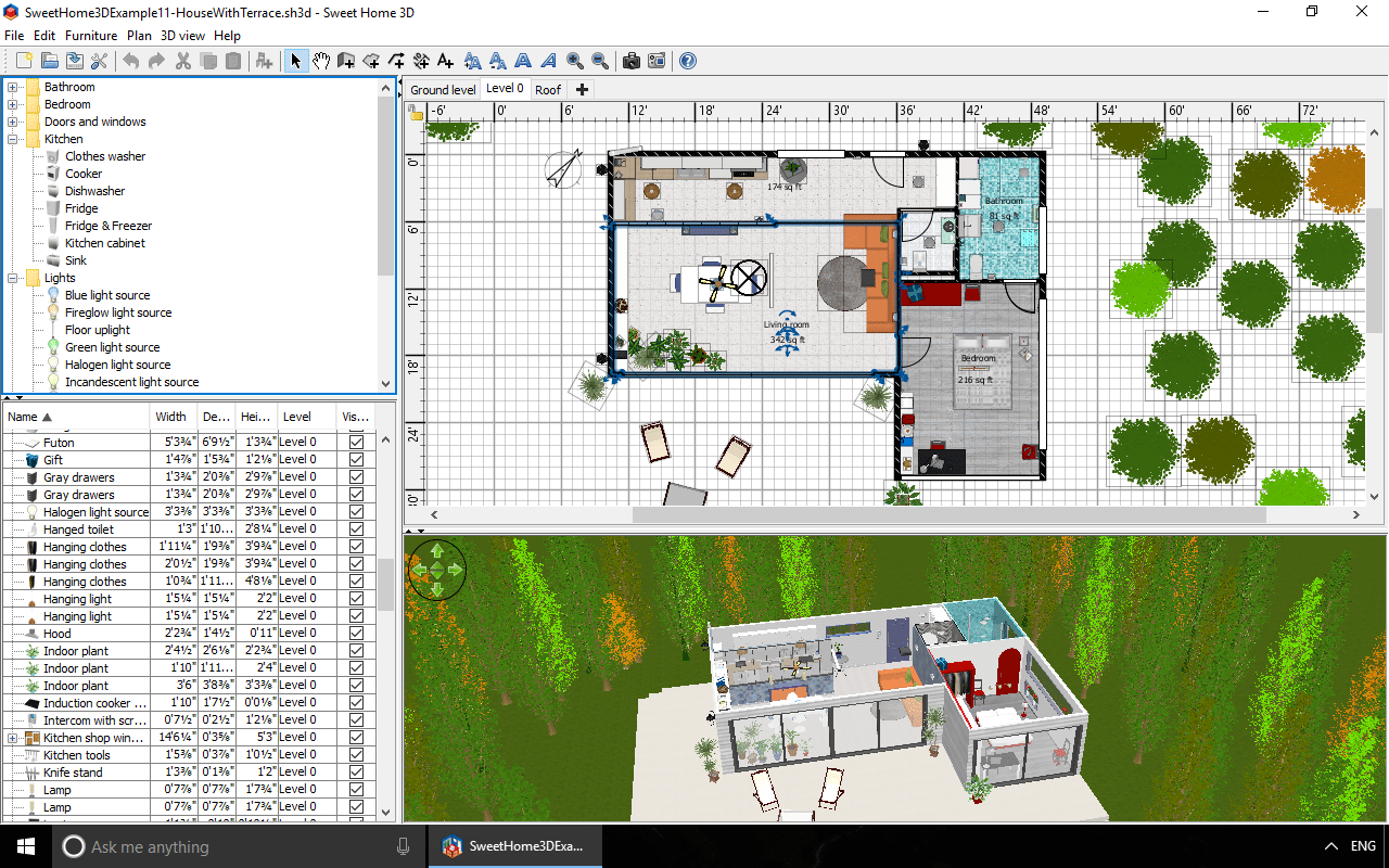 sweet home 3d plan design software