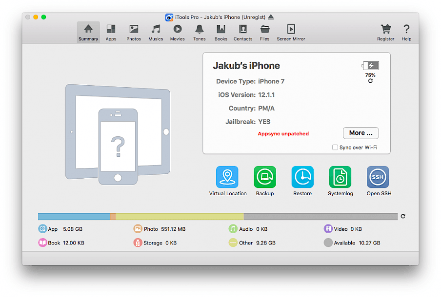 itools 4 virtual location