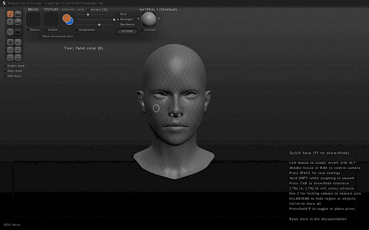 sculptris turn off symmetry