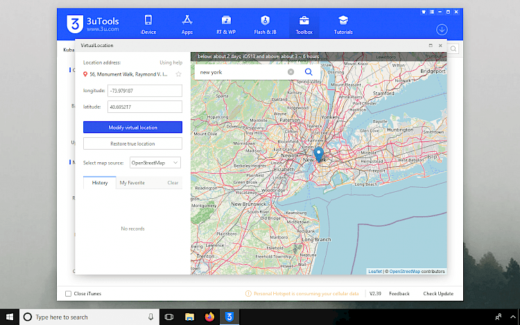 itools 4 virtual location switch to mapbox