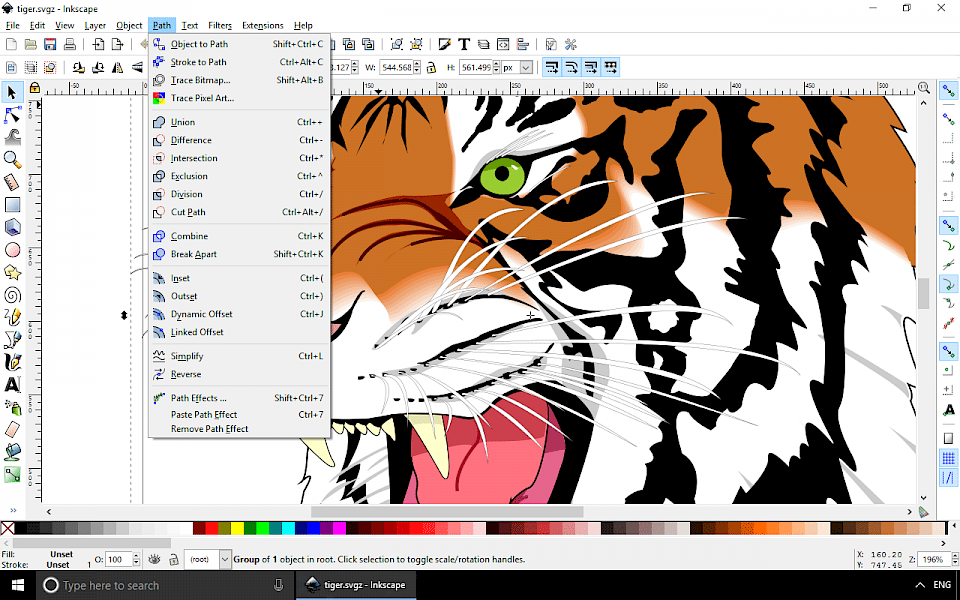 vector eps inkscape