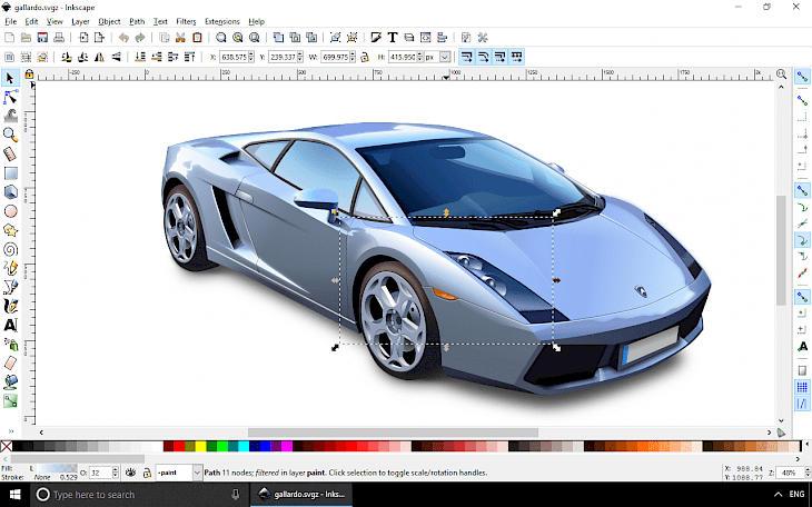 edit vector eps inkscape