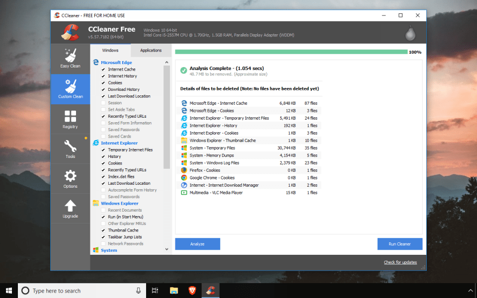 ccleaner freeware