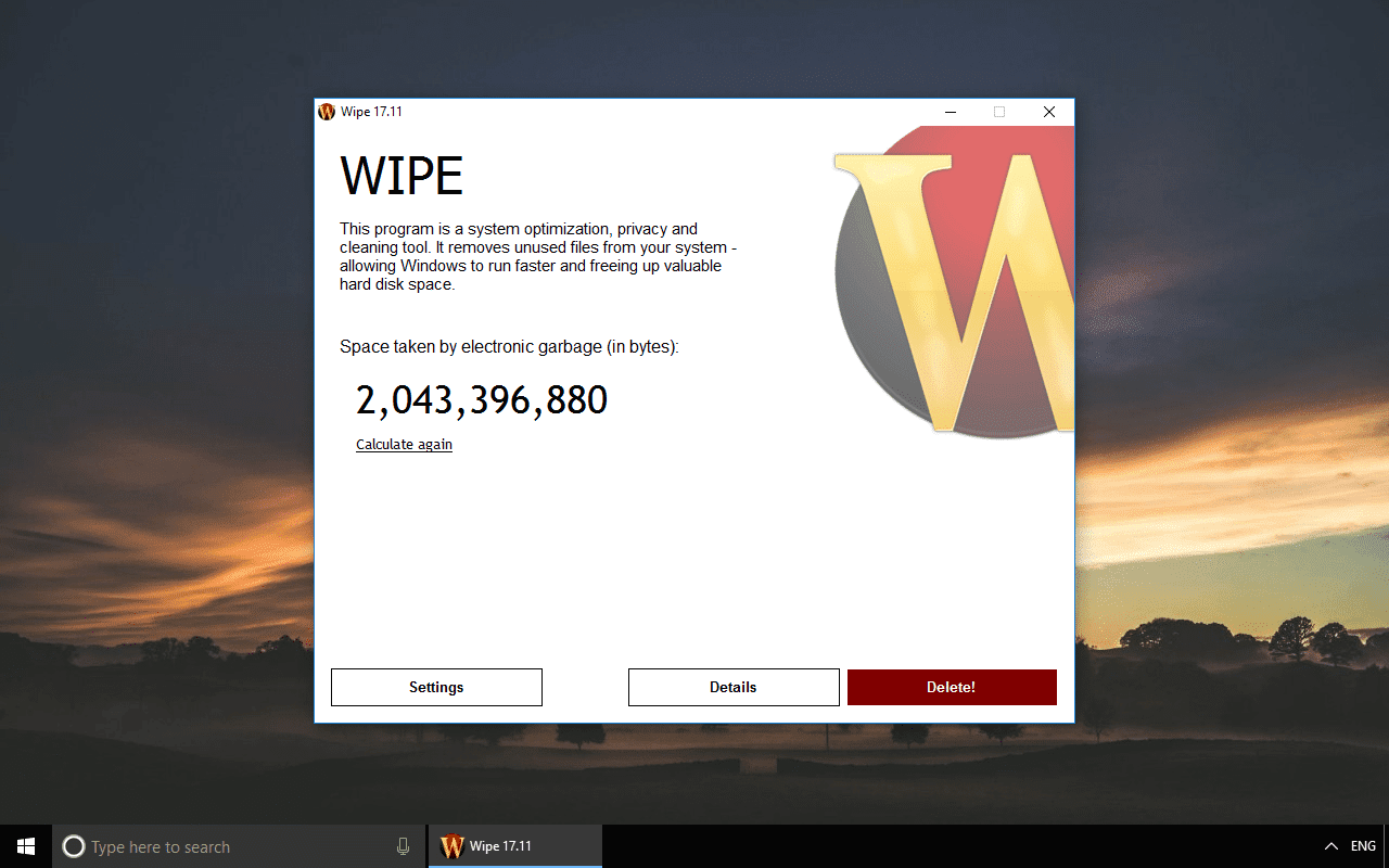 downloading Wipe Professional 2023.07