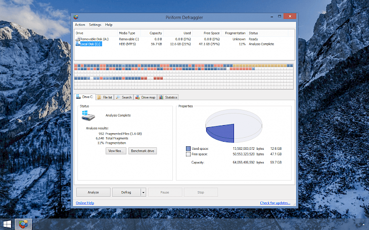 defraggler review benchmark