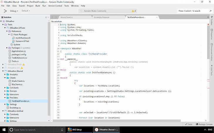 monodevelop xamarin studio