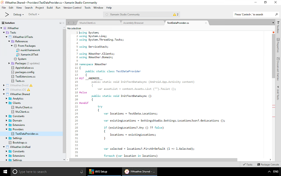 xamarin studio for windows is identical to vs 2017