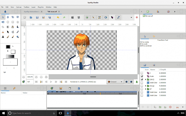 animating in synfig studio