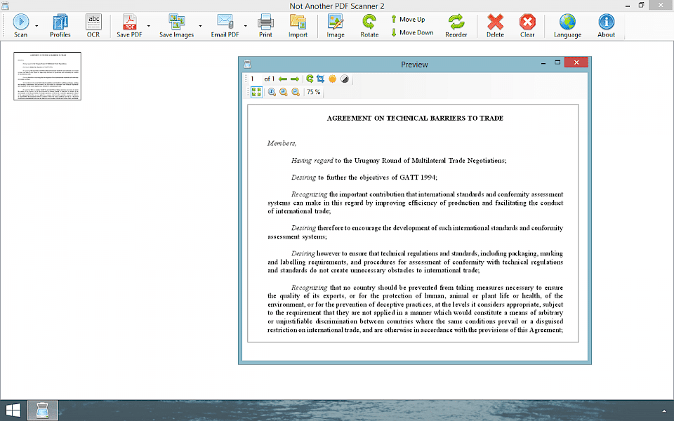 Screenshot of NAPS2 software running on Windows 10.