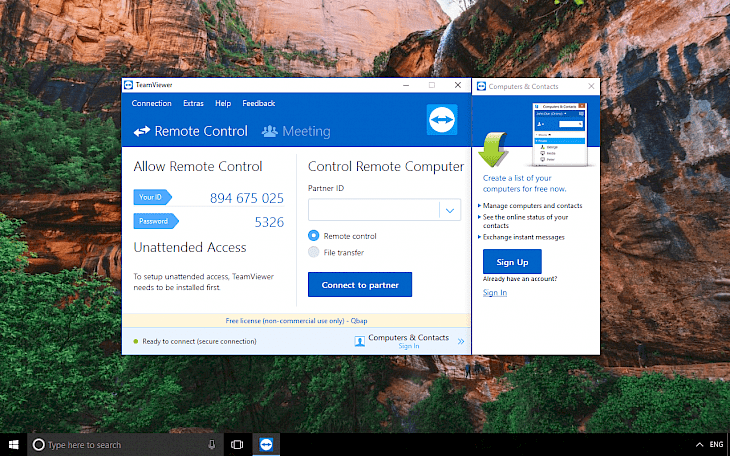 find teamviewer host password.