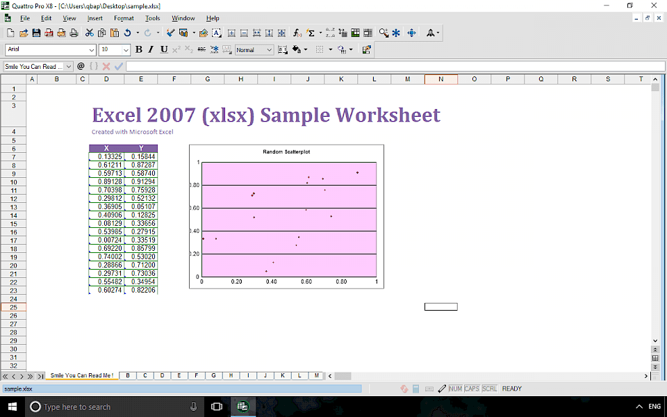 Screenshot of WordPerfect Office software running on Windows 10.