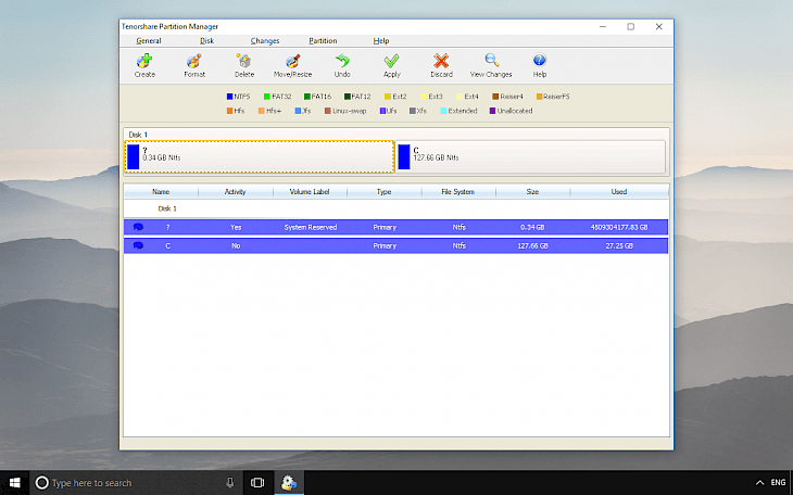 Tenorshare Free Partition Manager