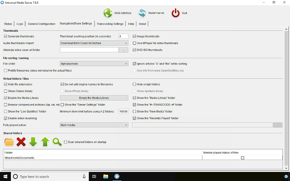 universal media server anleitung