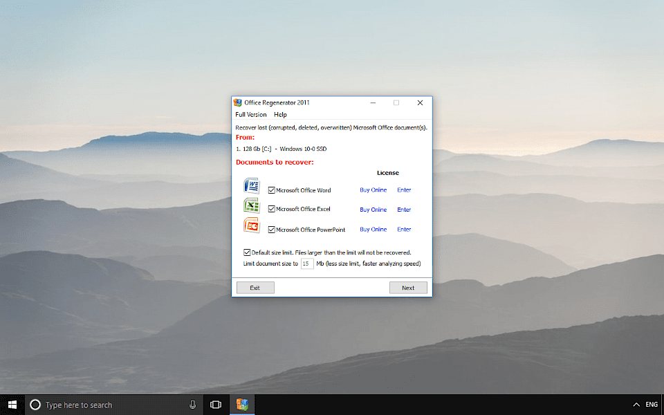 windows 10 deleted microsoft office