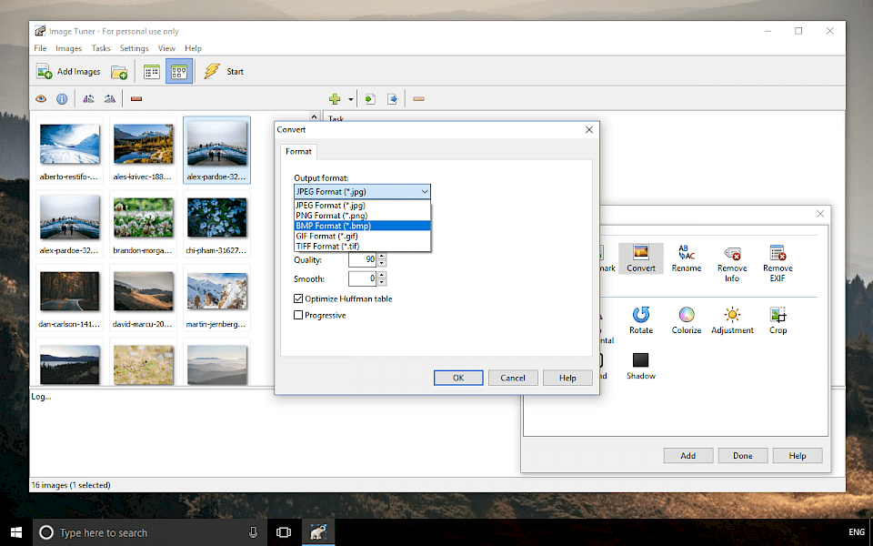 image tuner file reader