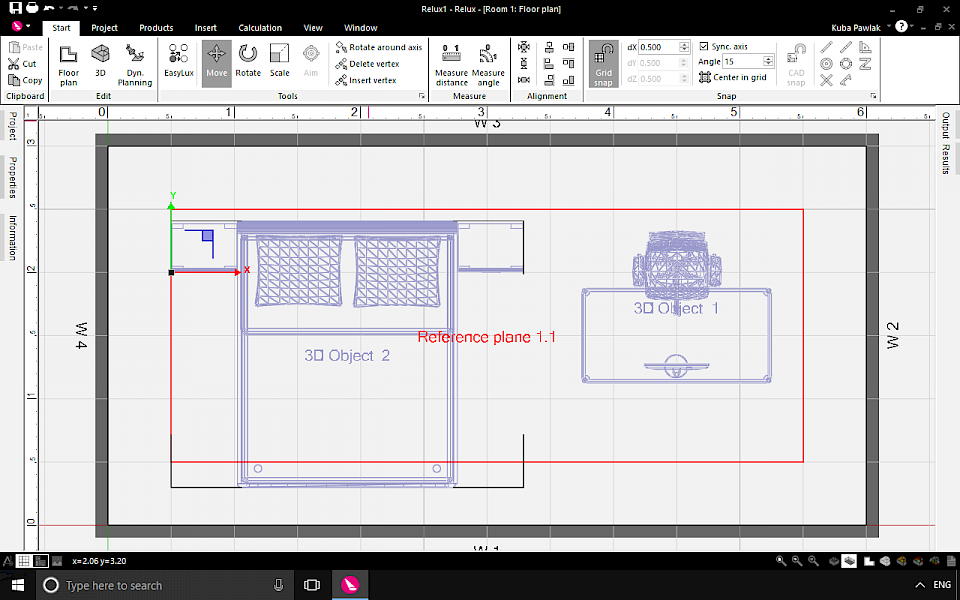 Screenshot of ReluxDesktop software running on Windows 10.