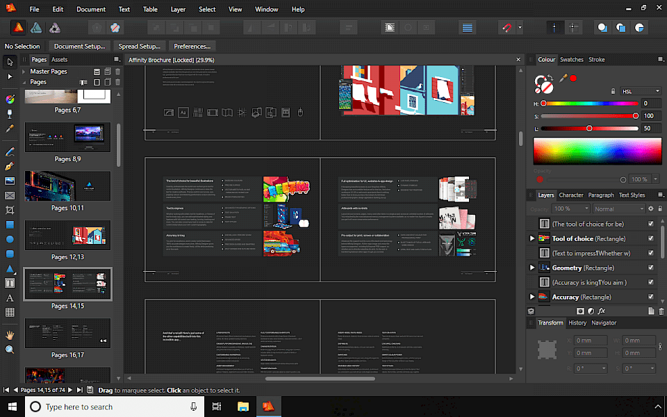 difference between affinity designer and publisher