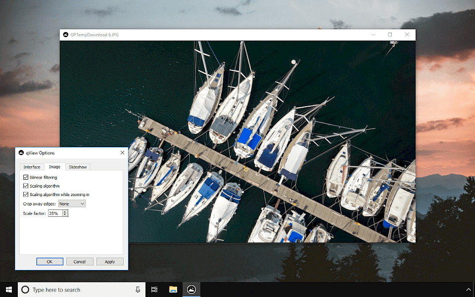 qView screenshot on Windows 10