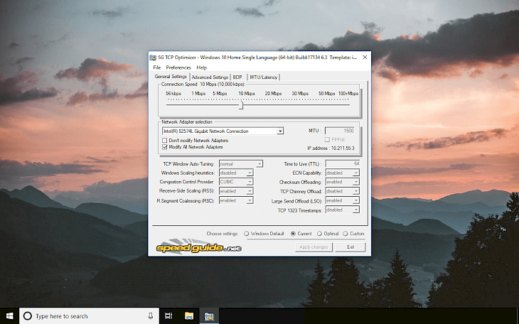 TCP Optimizer