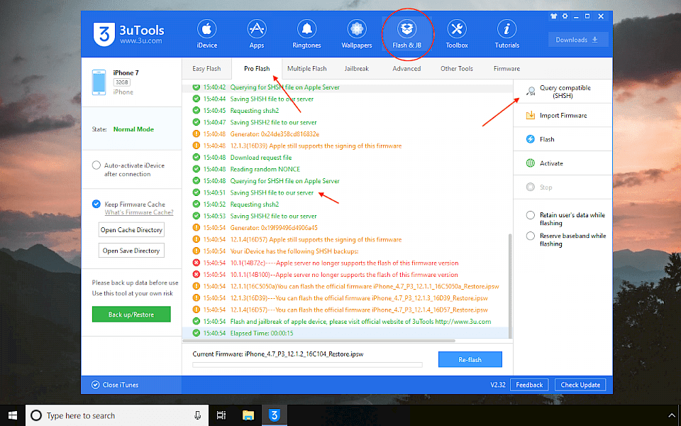 Querying for shsh file on apple server что это