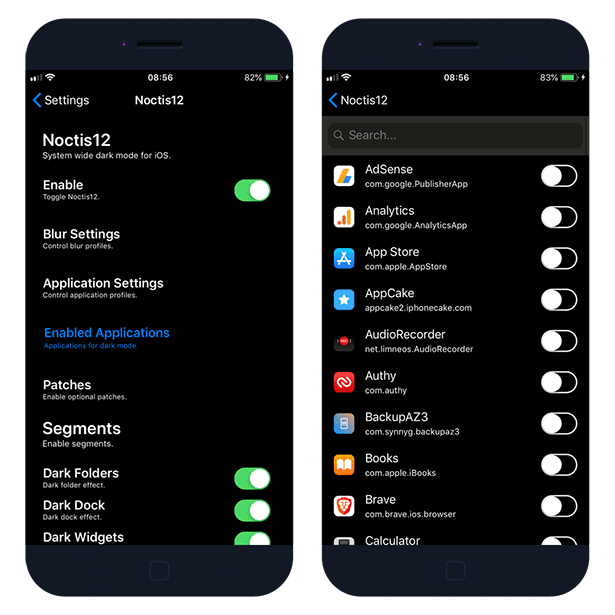 Noctis12 Dark Mode For Ios 12