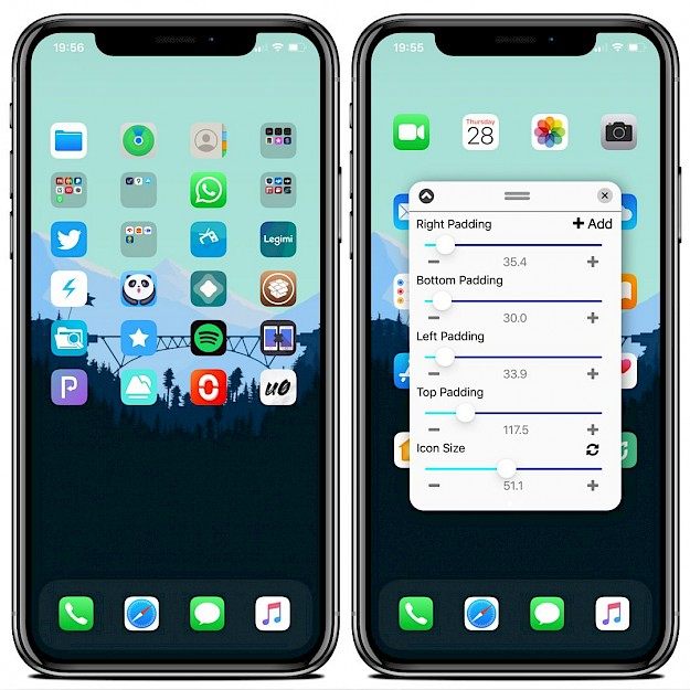 Boxy tweak for iOS 13