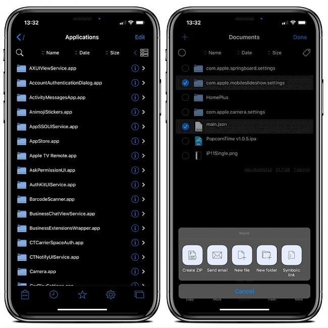 Filza App for iOS 13