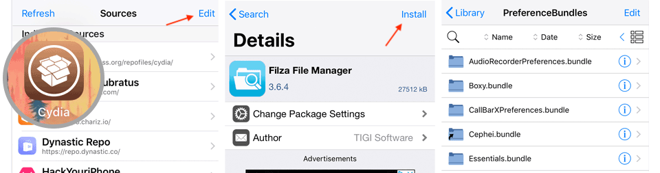 install deb files no jailbreak cydia impactor