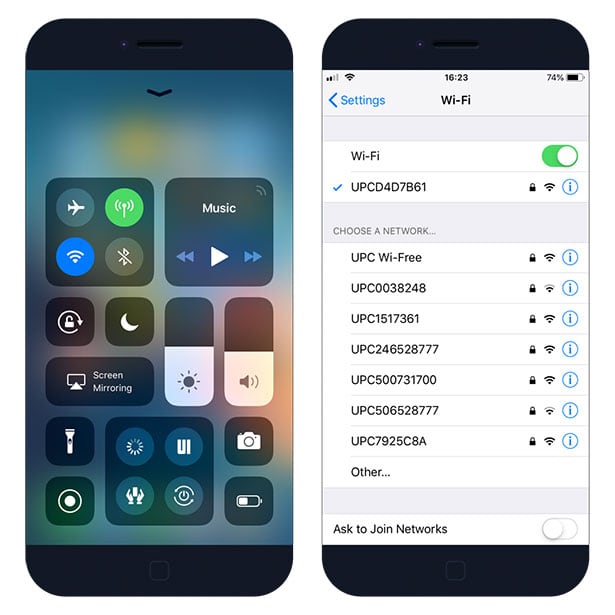 RealCC jailbreak tweak to disable Wi-Fi and Bluetooth from iOS Control Centre