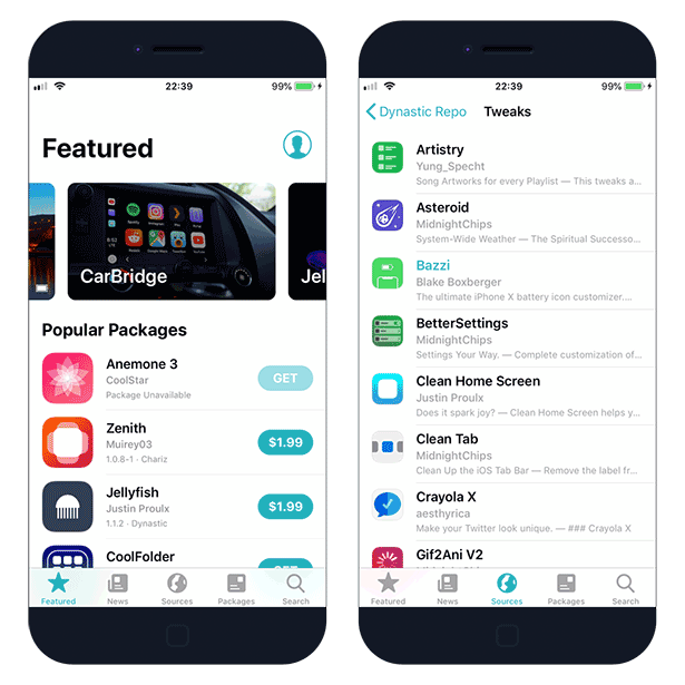 Electra12 Sileo on iOS 12