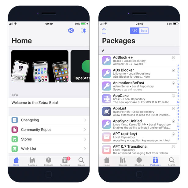 Zebra Package Manager iOS 12
