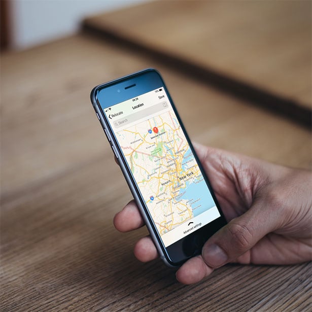 using gps on iphone