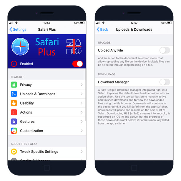 Safari Plus on iOS 13