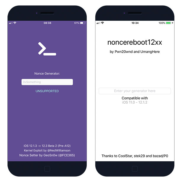 noncereboot - nonce generator for iOS