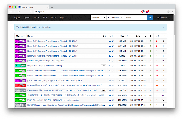 torrent downloading sites