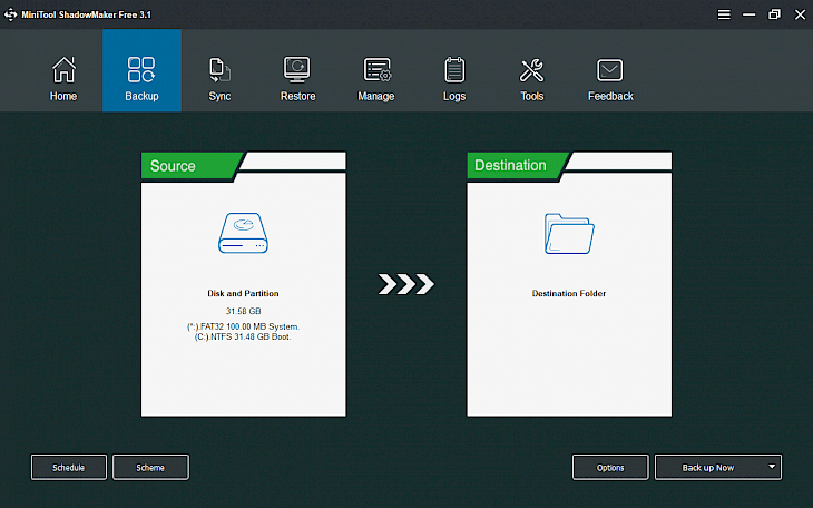 MiniTool ShadowMaker Free