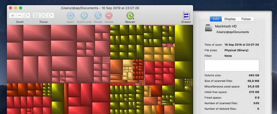 GrandPerspective - graphic disk usage app for Mac