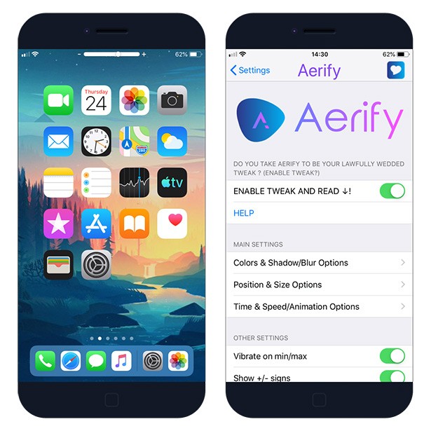 Aerify tweak