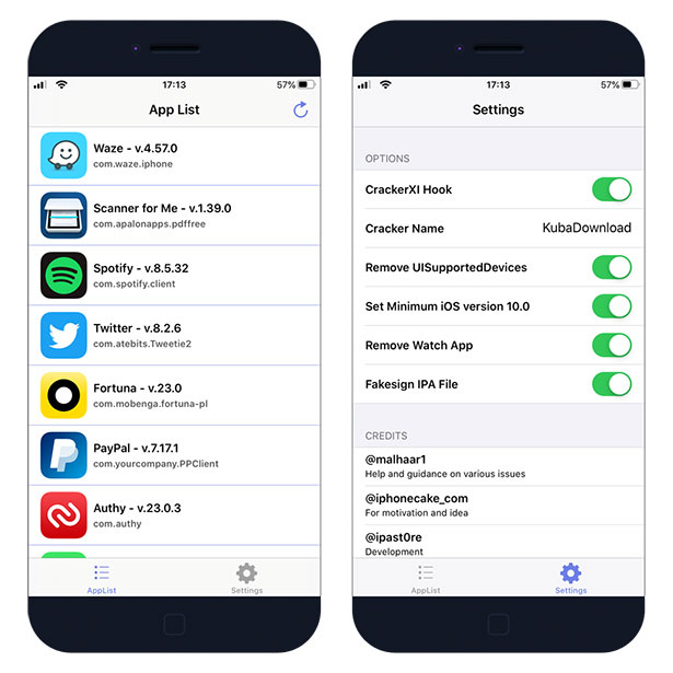 CrackerXI Cydia App