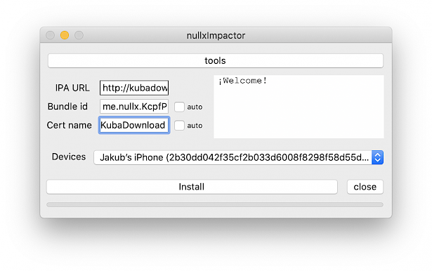 nullxImpactor is a Cydia Impactor alternative