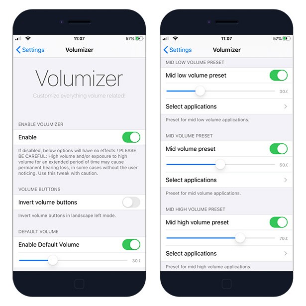 Volumizer tweak