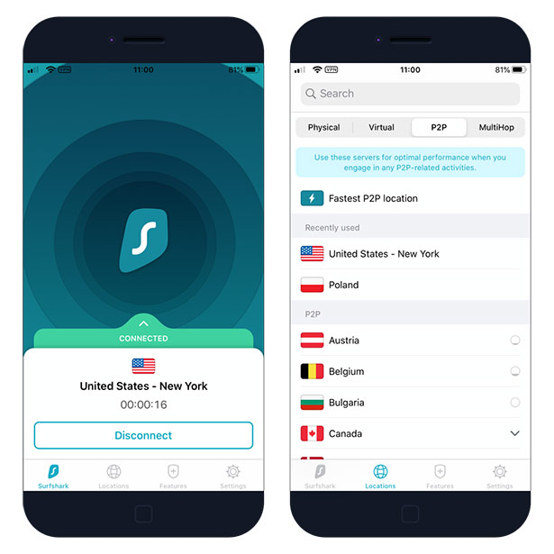 Surfshark VPN for iPhone