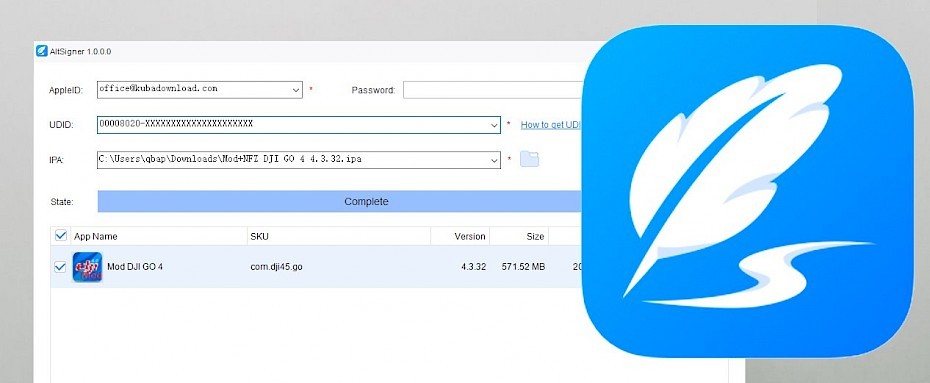 AltSigner - IPA signing tool for Windows