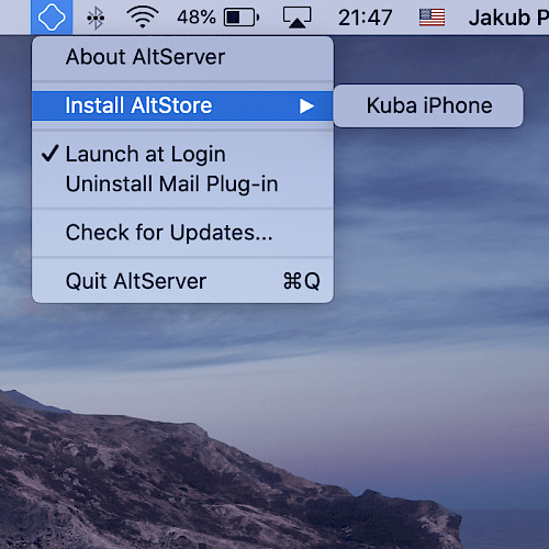 Install AltStore from Mac