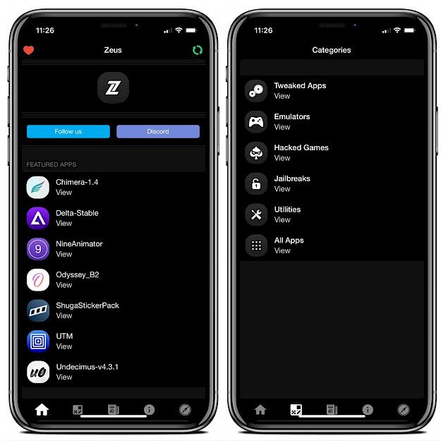 Zeus App Store